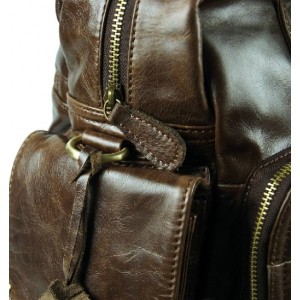 coffee vintage leather handbag