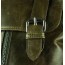 army green leather travel bag
