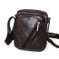 coffee rugged leather messenger bag