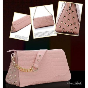 pink fashionable messenger bag