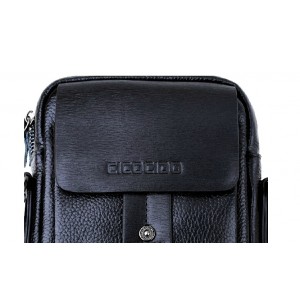 black Small messenger bags for men