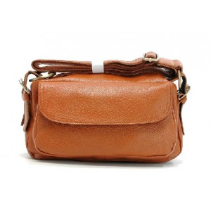 orange Leather bags for women