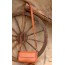 orange leather bag