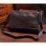coffee Leather messenger bag for women