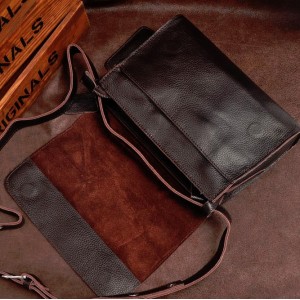 coffee leather purse