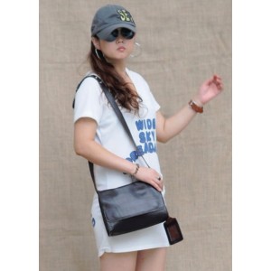 womens coffee leather purse