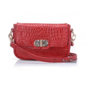 red Great leather bag