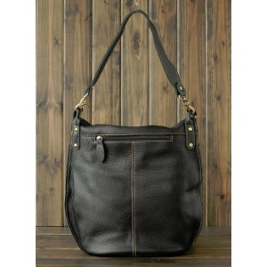 black leather womens messenger bag