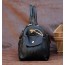 black leather weekend bag