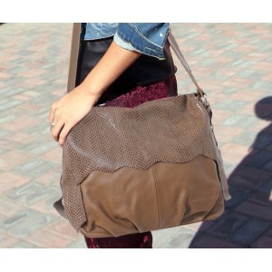 leather Messenger bag women
