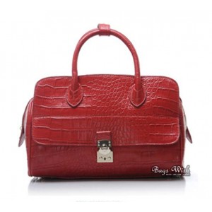 red Cross body leather handbag