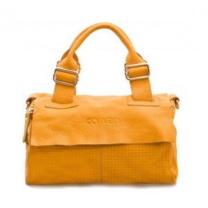 yellow work messenger bag