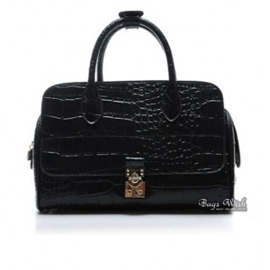 black Cross body leather handbag