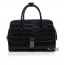 black Cross body leather handbag