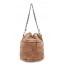 brown leather handbag