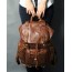 Punk leather satchel bag for girls