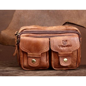 Mens fanny pack, leather small bag mens