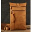 khaki leather strap bag