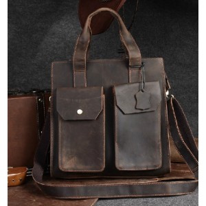 Crossbody travel purse, distressed leather handbag