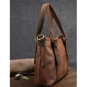 Leather shoulder bag