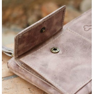 vintage Leather zipper wallet