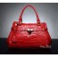 red Crocodile leather handbag