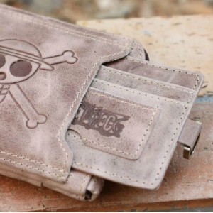 vintage long leather wallet for men