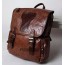 leather vintage backpack