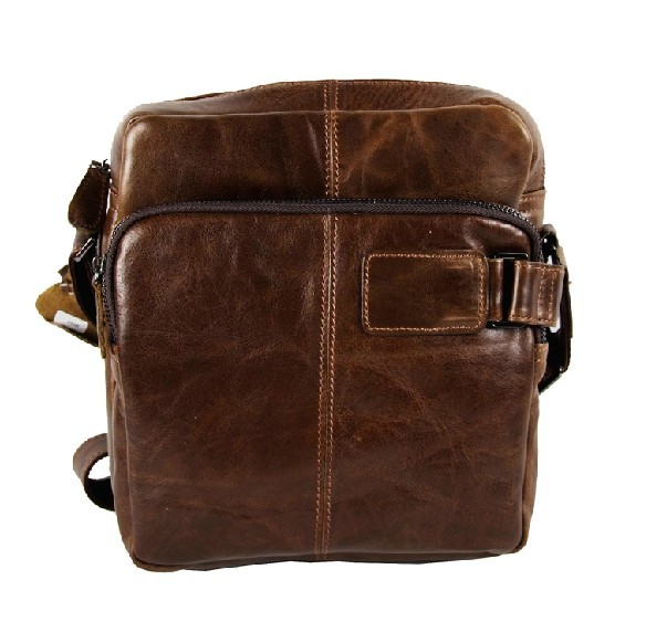 Men leather shoulder bag, men messenger bag - BagsWish