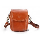 Cowhide mini messenger bag, messenger shoulder bag