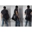 black mens cross body messenger bag