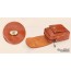 orange Cowhide mini messenger bag