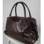 brown European leather handbag