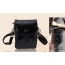 black Cowhide mini messenger bag