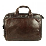 Leather briefcase bag for men