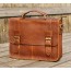brown leather soft briefcase