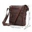 coffee Leather messenger bag for men