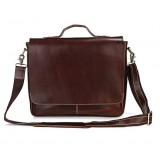 Leather laptop bag for men