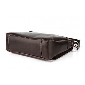 mens leather flapover briefcase