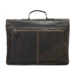 coffee Leather laptop bag