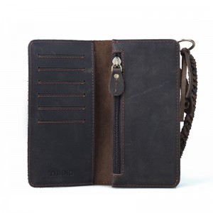 retro Western leather wallet