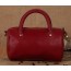 leather messenger bag red