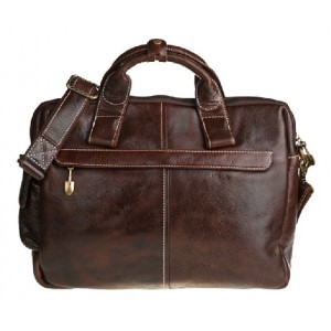 coffee briefcase leather