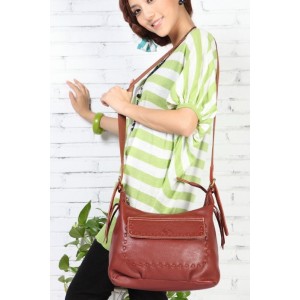 brown Messenger bags leather women