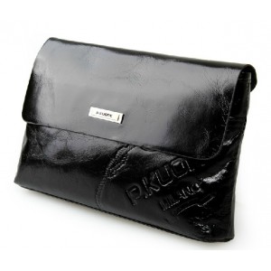 black Large clutch bag