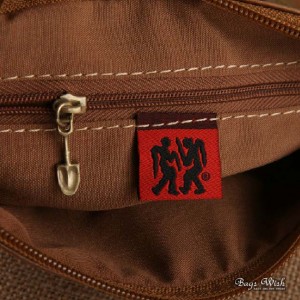 khaki Fine leather purse