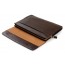 coffee Leather envelope clutch