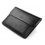 black Leather envelope clutch