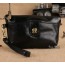 black Fine leather purse,