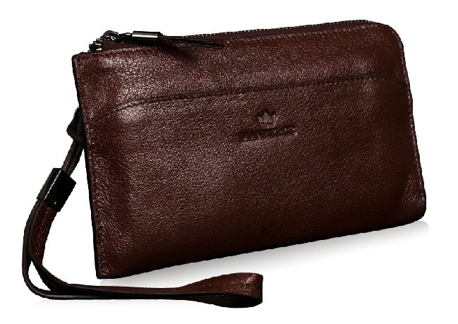 Leather purse, leather wristlet - BagsWish